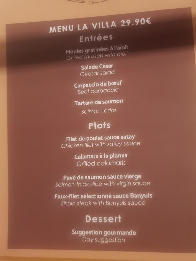 Restaurant @ La Villa Duflot - Menu Image 1
