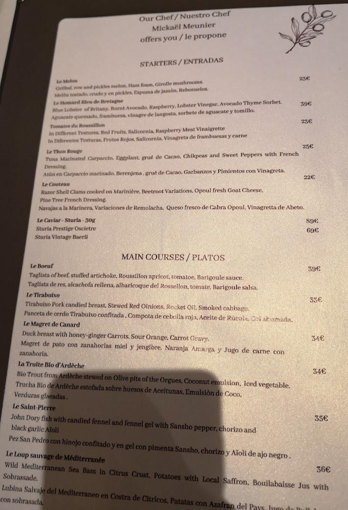 Restaurant @ La Villa Duflot - Menu Image 2